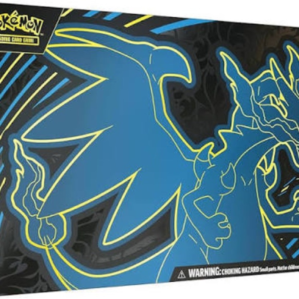 Pokemon Charizard Box with Blue and Yellow Design